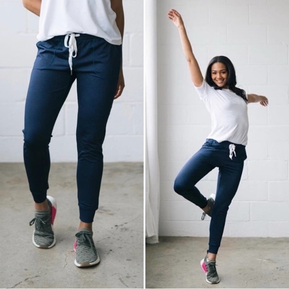 Zia Active Navy Cozy Joggers Size XS